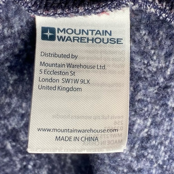 Mountain Warehouse Nevis Womens Sz 12 Hoodie Navy Zip Lightweight Travel Comfort - Picture 6 of 7